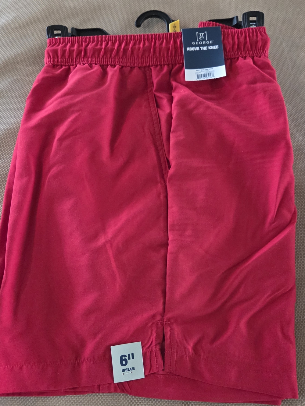 George MENS  Red Above-The-Knee Shorts